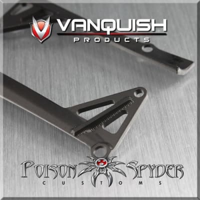 Vanquish Products Poison Spyder JK LED Light Bar Mount Black Anodized