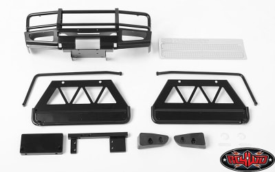 RC4WD Trifecta Front Bumper, Sliders and Side Bars for Land Cruiser LC70 Body (Black)