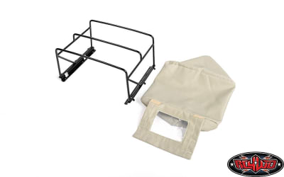 RC4WD Steel Tube Bed Cage with Soft Top for RC4WD Gelande II 2015 Land Rover Defender D90 (Pick-Up) (Tan)