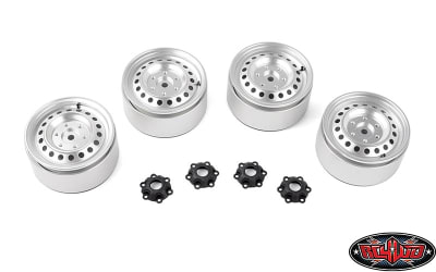 RC4WD Rad 1.9" Aluminum Internal Beadlock Wheels (Silver) (4)