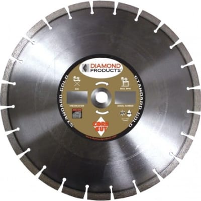 20122 Standard Gold Segmented Masonry Diamond Blades DM87S