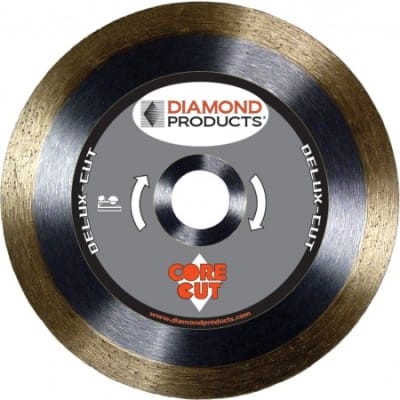 20733 8"x.060x5/8" Delux-cut Continuous Rim Tile Diamond Blades - Dry Cut TD2D