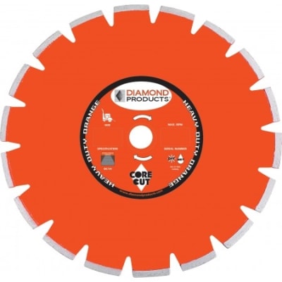 16" Heavy Duty Orange Segmented Dry Walk Behind Blades CAT 35322