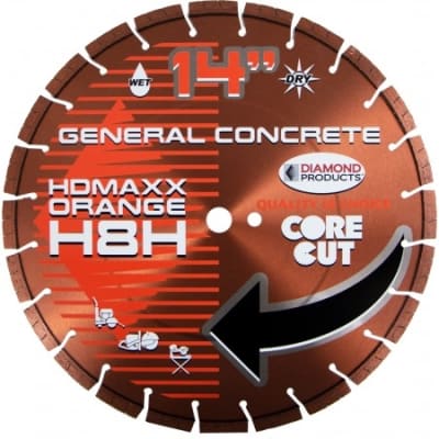 53733 12" Heavy Duty Orange MAXX High Speed Diamond Blades H7H
