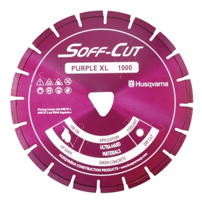 542756137 8" Husqvarna EXCEL PURPLE ELITE SOFF-CUT XL 1000
