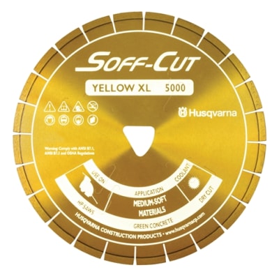 542756163 10" Husqvarna YELLOW ELITE SOFF-CUT XL 5000
