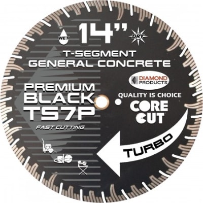 73958 4" Premium T-Seg Turbo High Speed Blades TS7P