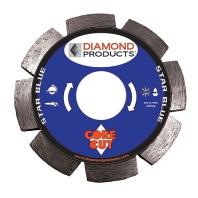 74966 4"X.250X7/8" Star Blue Segmented Tuck Point Diamond Blades DT9B