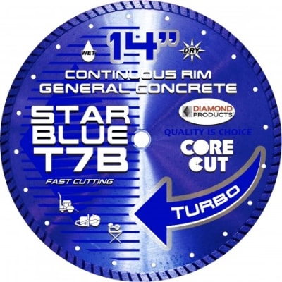 80003 6" Star Blue High Speed Turbo Blades TB7