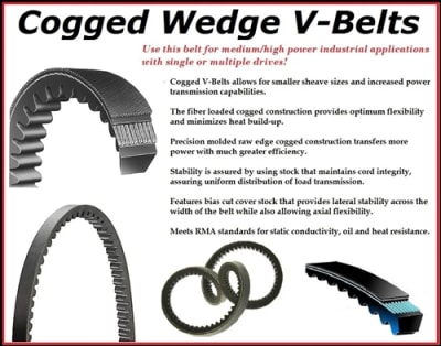 5VX950 belt Cogged Wedge V-Belt RNTVBG20429