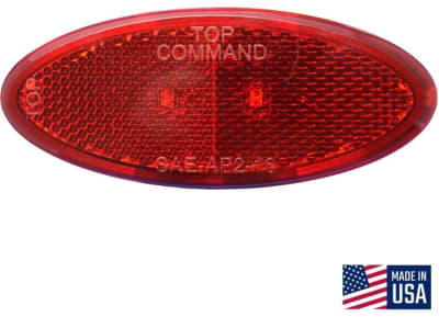 ELLIPTICAL COMMAND LED CLEARANCE LIGHT RED, 003-52R
