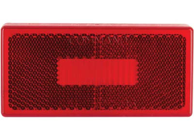 COMMAND RECTANGULAR CLEARANCE SQUARE CORNER RED LENS ONLY,  89-181R