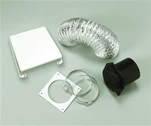 The Splendide VID403A Clothes Washer/Dryer Vent Installation Kit is a deluxe, white, weather-resistant kit primarily designed for RV installations of compatible Splendide dryer models.