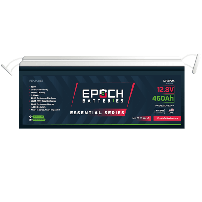 EPOCH LiFePO4 460 Amp Hour Battery, 12460A-H