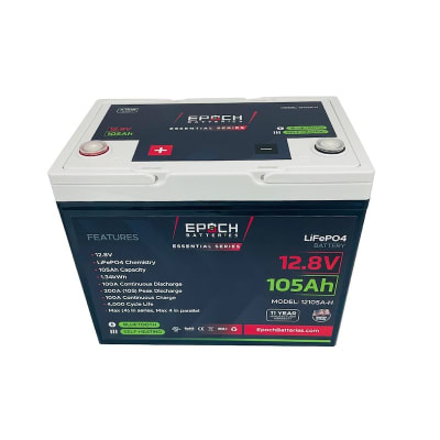 EPOCH 12105A-H LiFePO4 105 AMP HOUR BATTERY