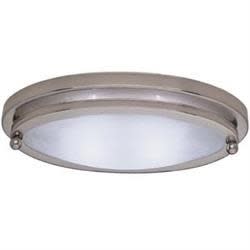 The LaSalle Bristol Satin Nickel Low Profile Oval Interior Light (GS55AM558XYZ1), is a 12V ceiling light commonly used in RVs and manufactured housing.