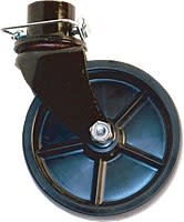 The Ultra-Fab Products 49-954035 manual tongue jack caster wheel is designed to provide smooth and effortless movement for trailers. It is made for manual tongue jacks with an inner tube outer dimension of 1.75 inches.