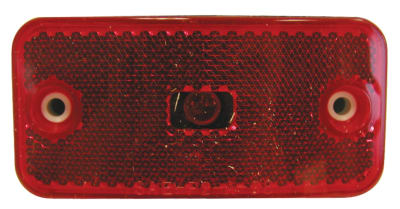 The Peterson Manufacturing V2548R is an incandescent side marker and clearance light with a red lens. It is popular for RV applications.