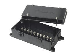 The Pollak 52-259 7-Terminal Trailer Junction Box, which simplifies the process of wiring a trailer.