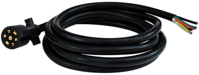 The Valterra Mighty Cord A10-7W10 is a 10-foot, 7-way molded trailer cord designed for repairing or manufacturing trailer wiring.