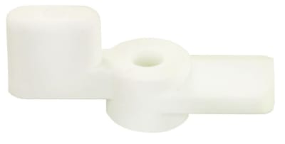 The JR Products 11815 1/16" Fold Down Entry Door Holder. It is designed to secure the entry door to the camper ceiling when stored and includes mounting screws.