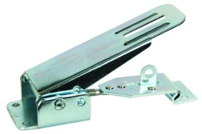 The JR Products 10825 Fold Down Camper Latch and Catch in Zinc is a direct replacement part that fits most major pop-up and camper brands, including Coleman, Starcraft, Rockwood, Flagstaff, and others.