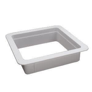 The Heng's Industries 90094B Roof Vent Trim Ring, also known as an Elixir Vent Garnish. It is designed for standard 14 inch x 14 inch RV roof vent openings and features a 4-inch vertical leg.