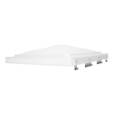The Camco 40154 is an impact-resistant polypropylene replacement lid designed for Jensen RV roof vents with a pin hinge that were manufactured prior to 1994.