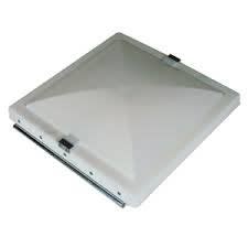 The Heng's 90082-CR White Roof Vent Lid is a replacement part for the Heng's/Elixir Old Style Series 20000 roof vents.