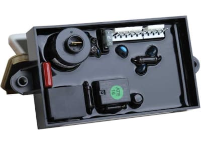 The Dometic Atwood Universal Ignition Control Circuit Board (part number 91365) is a direct replacement, 12V DC control center for Dometic and Atwood RV water heaters, managing both LP gas ignition and electric heating elements.