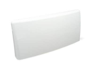 The B&B Molders Thetford 94276 Endura Range Vent, a wall-mounted exhaust vent designed for RVs and campers, not a full stove range hood. It is a simple exterior vent cover with a damper system.