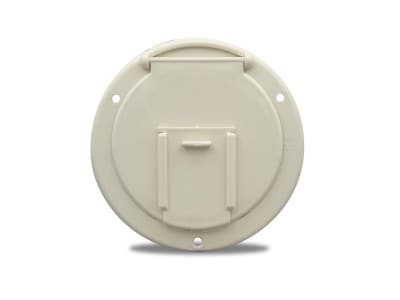 ROUND ELECTRICAL CORD HATCH COLONIAL WHITE, 94327