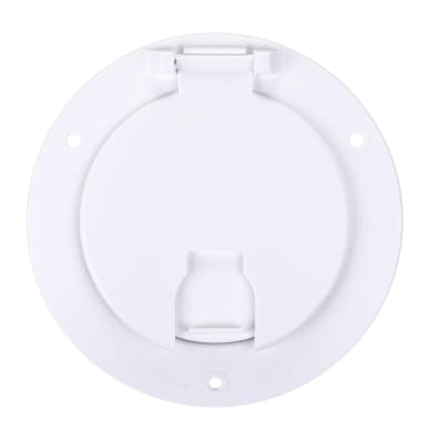ROUND ELECTRICAL CORD HATCH WHITE, 94329