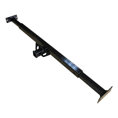 The Stromberg Carlson CC-300 Adjustable Accessory Hitch is a 2" receiver designed for use on travel trailers and fifth wheels, primarily for mounting accessories like bike racks and cargo carriers. It can be installed as a Class I hitch (bolted on).