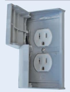 EXTERIOR OUTLET WATERPROOF OUTLET WHITE, DG52499SVP