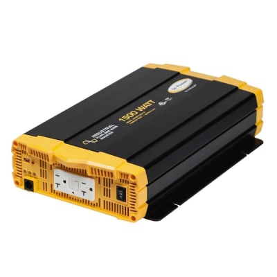 The Go Power GP-ISW1500-12 is a 1500 Watt industrial pure sine wave inverter designed to provide clean, reliable AC power from a 12V battery system for sensitive electronics and appliances.