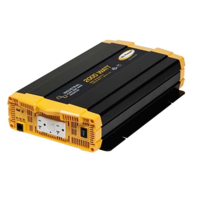 The Go Power GP-ISW2000-12 is a 2000-watt pure sine wave inverter that converts 12V DC battery power to a clean, reliable source of 120V AC household power.