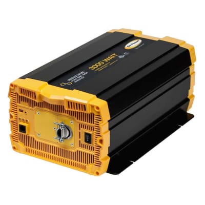 The GO Power 3000 Watt Industrial Pure Sine Wave Inverter (GP-ISW3000-12) provides a continuous 3000 watts of clean AC power for running large appliances and sensitive electronics in RV, marine, or off-grid applications.