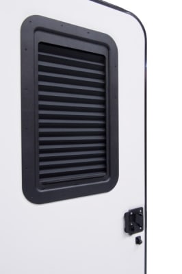 The Lippert Components 806621 Thin Shade Complete Window Kit is a popular window and horizontal blind combination designed for RV entry doors.