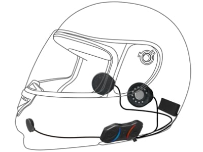 Casque Connecté Bluetooth RS1 Graphite White - GYRO