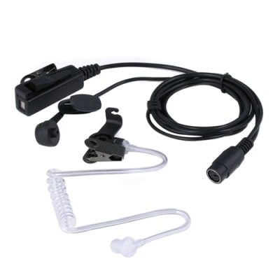 Crew Two Wire Lapel Mic and Ear Piece