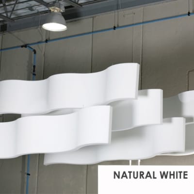 photo of Whisperwave Natural White Acoustic Ribbon Baffles | 2x1x4