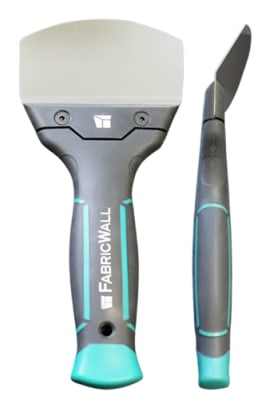 fabric wall bent blade tucking tool