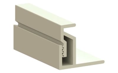 1" 10MOLT Square Edge Fabric Wall-Mount Track System, 315 LFT