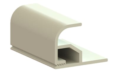 1" 10COBL Radius Edge 63-Piece Fabric Wall-Mount Track System, bottom load