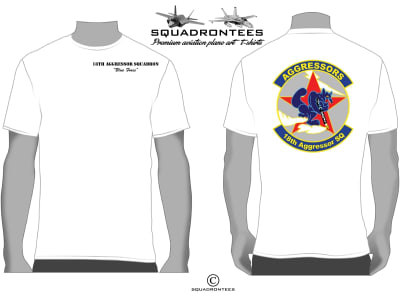 18th Aggressor Squadron Logo Back Squadron T-Shirt, USAF Licensed Product
