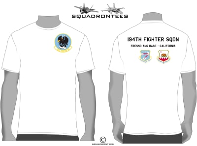 194th Fighter Squadron Griffins Squadron T-Shirt D1 - USAF Licensed Product