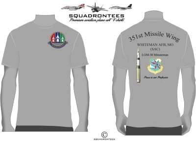 351st MIMS Missile Maintenance Squadron T-Shirt D1 - USAF Licensed Product