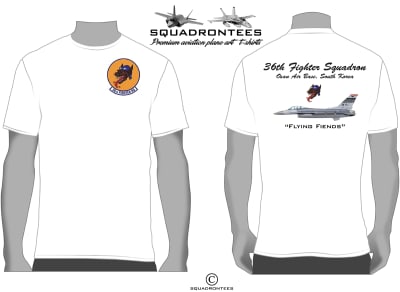 36th Fighter Squadron Flying Fiends Squadron T-Shirt - USAF Licensed Product