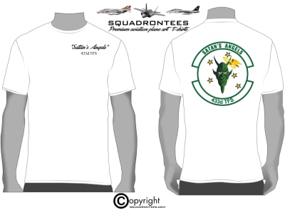 433rd TFS Satans Angels Squadron T-Shirt - USAF Licensed Item